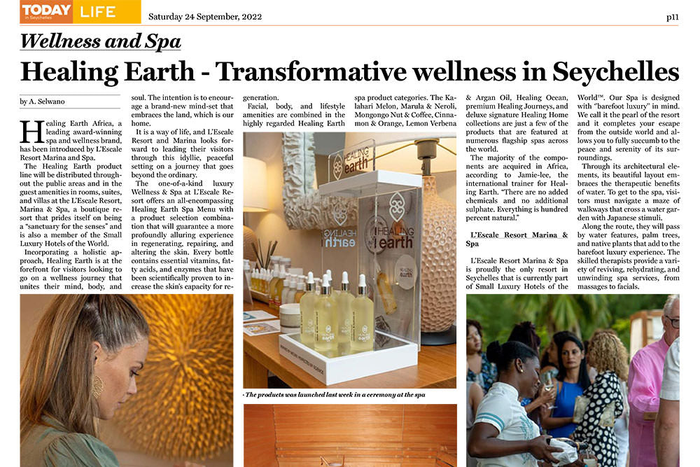 Spotted in 'Today In Seychelles' – Healing Earth