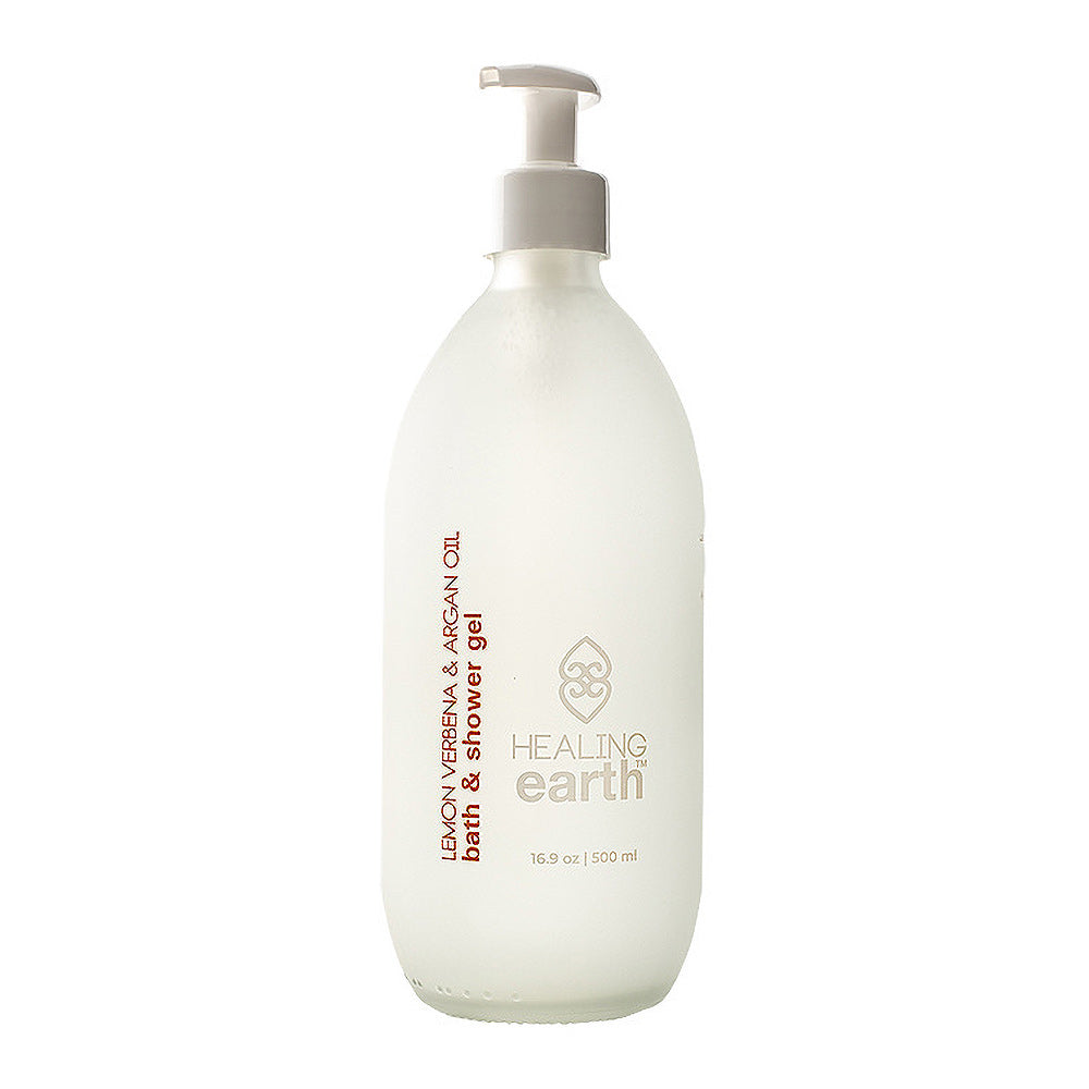 Lemon Verbena & Argan Oil Bath & Shower Gel - White