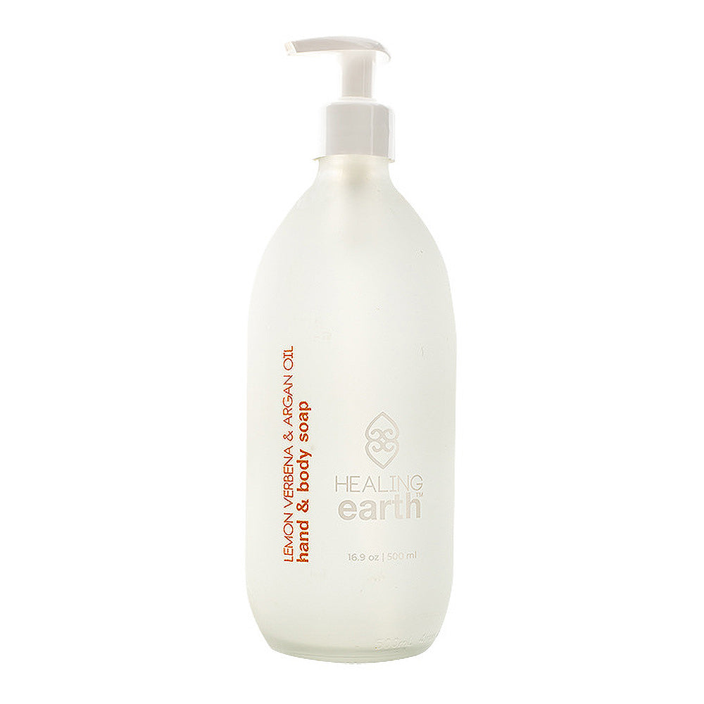 Lemon Verbena & Argan Hand & Body Soap - White
