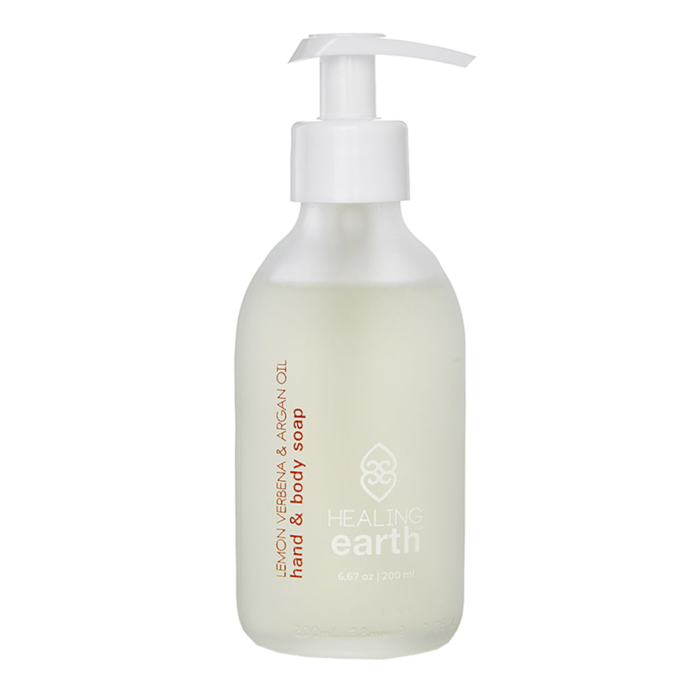 Lemon Verbena & Argan Hand & Body Soap - White